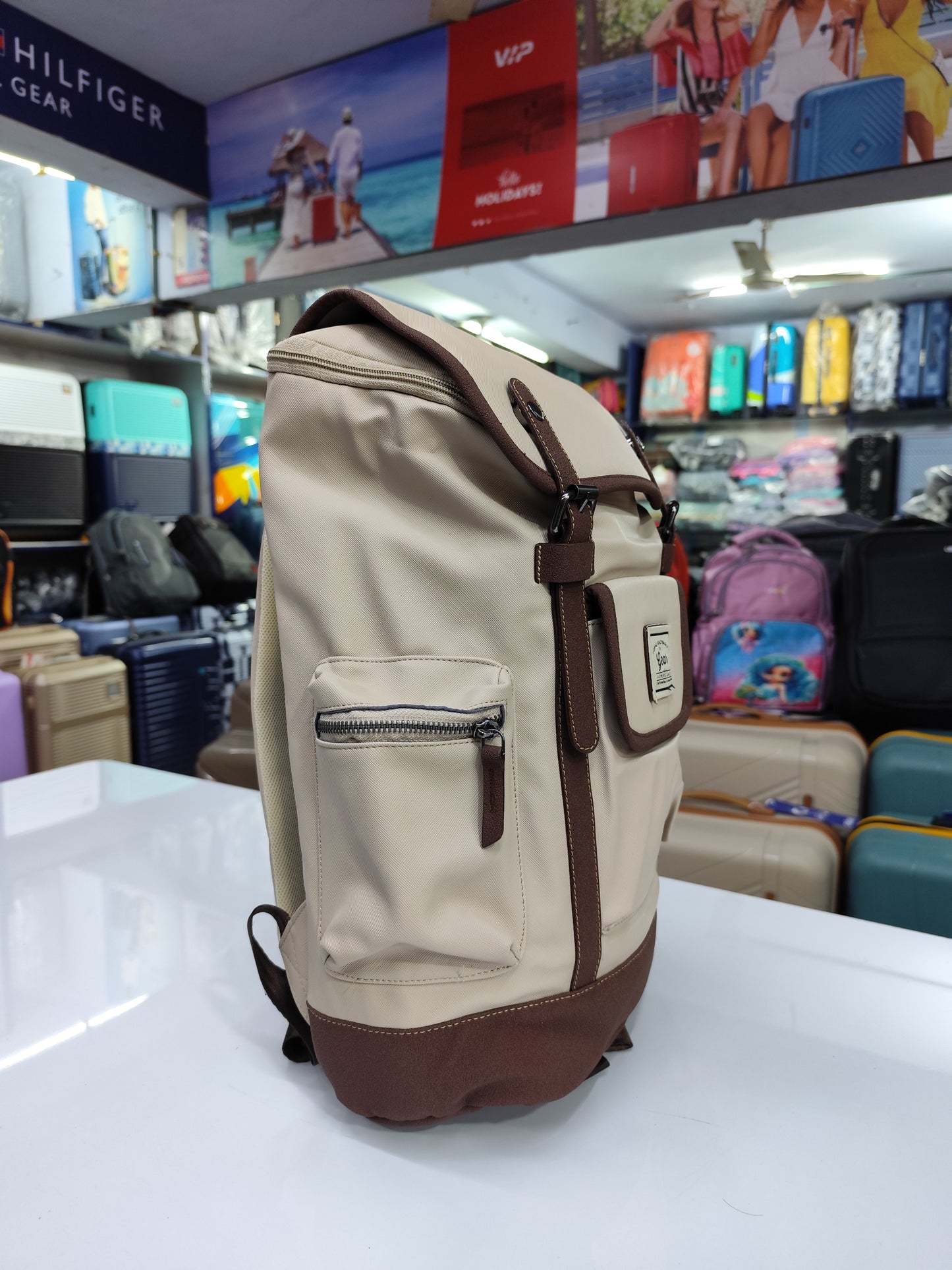 Vintage Roll-Top Backpack
