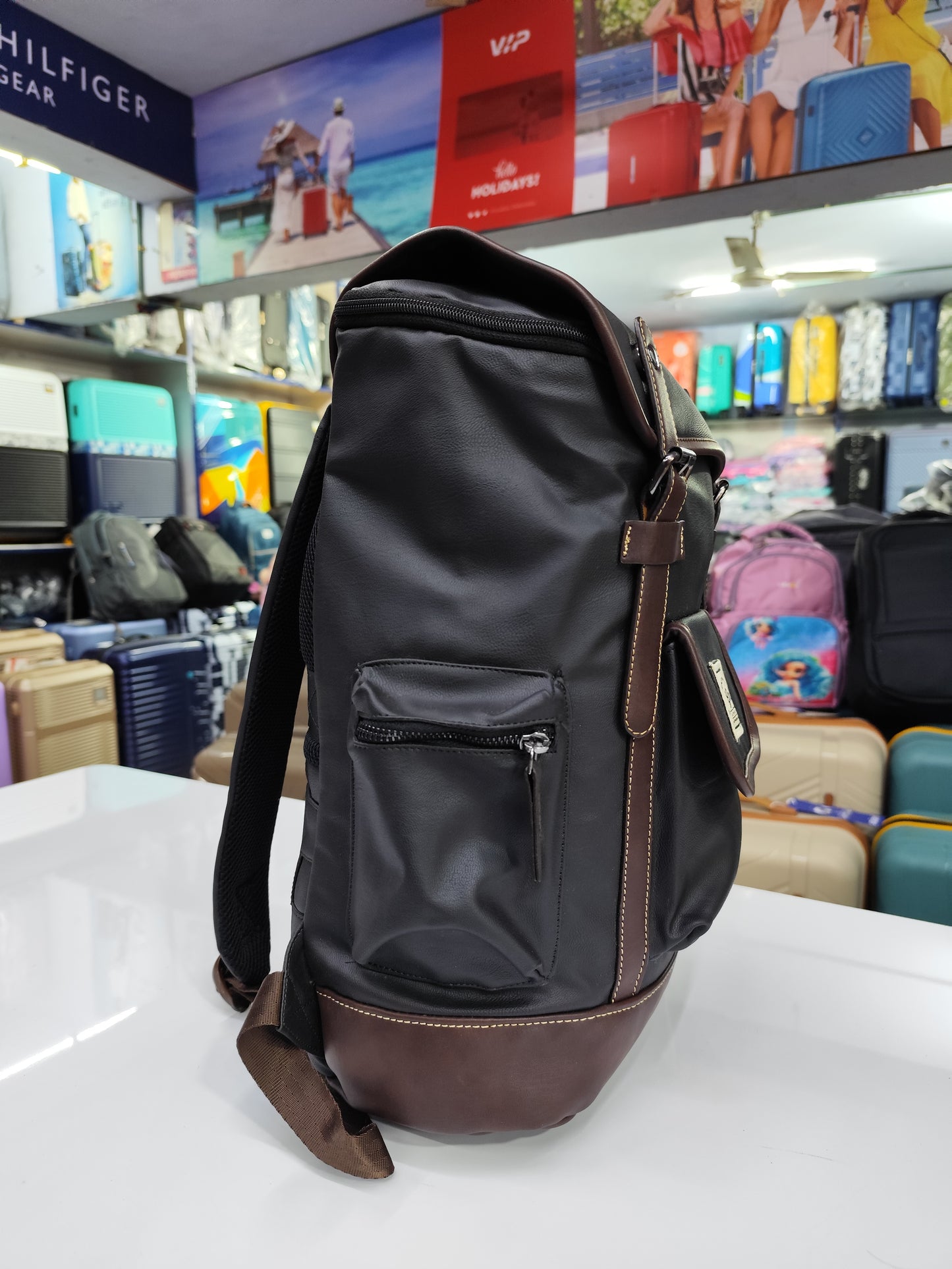 Vintage Roll-Top Backpack