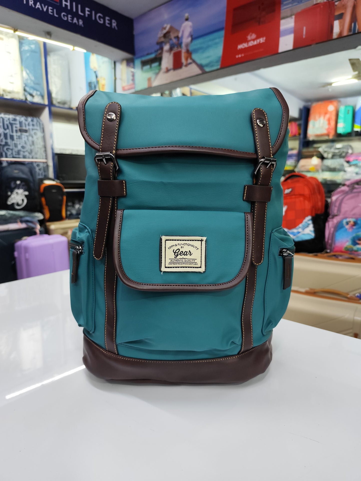 Vintage Roll-Top Backpack