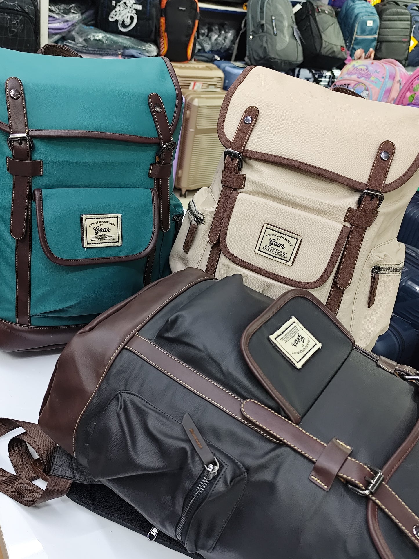 Vintage Roll-Top Backpack