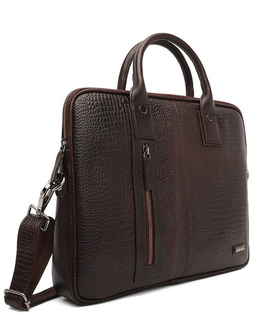 Stamp Leather Office Bag 12136